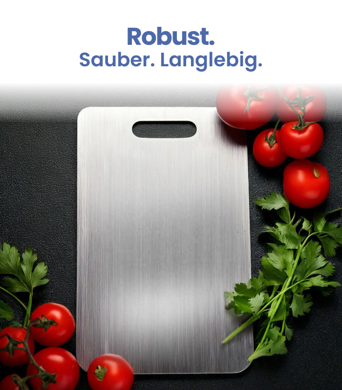 ChefSteel | Edelstahl-Schneidebrett