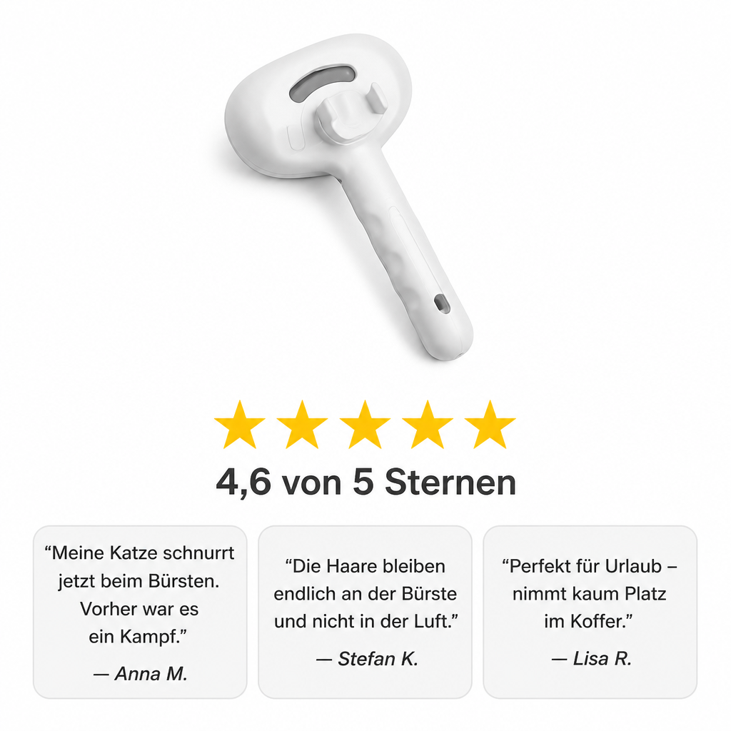 Fellpflege-Bürste mit Wassersprüh-Funktion