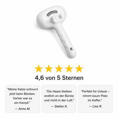Fellpflege-Bürste mit Wassersprüh-Funktion