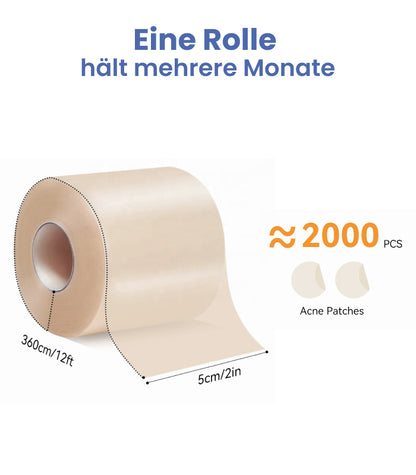 DermaStrip | Hydrokolloid-Rolle gegen Akne & Narben
