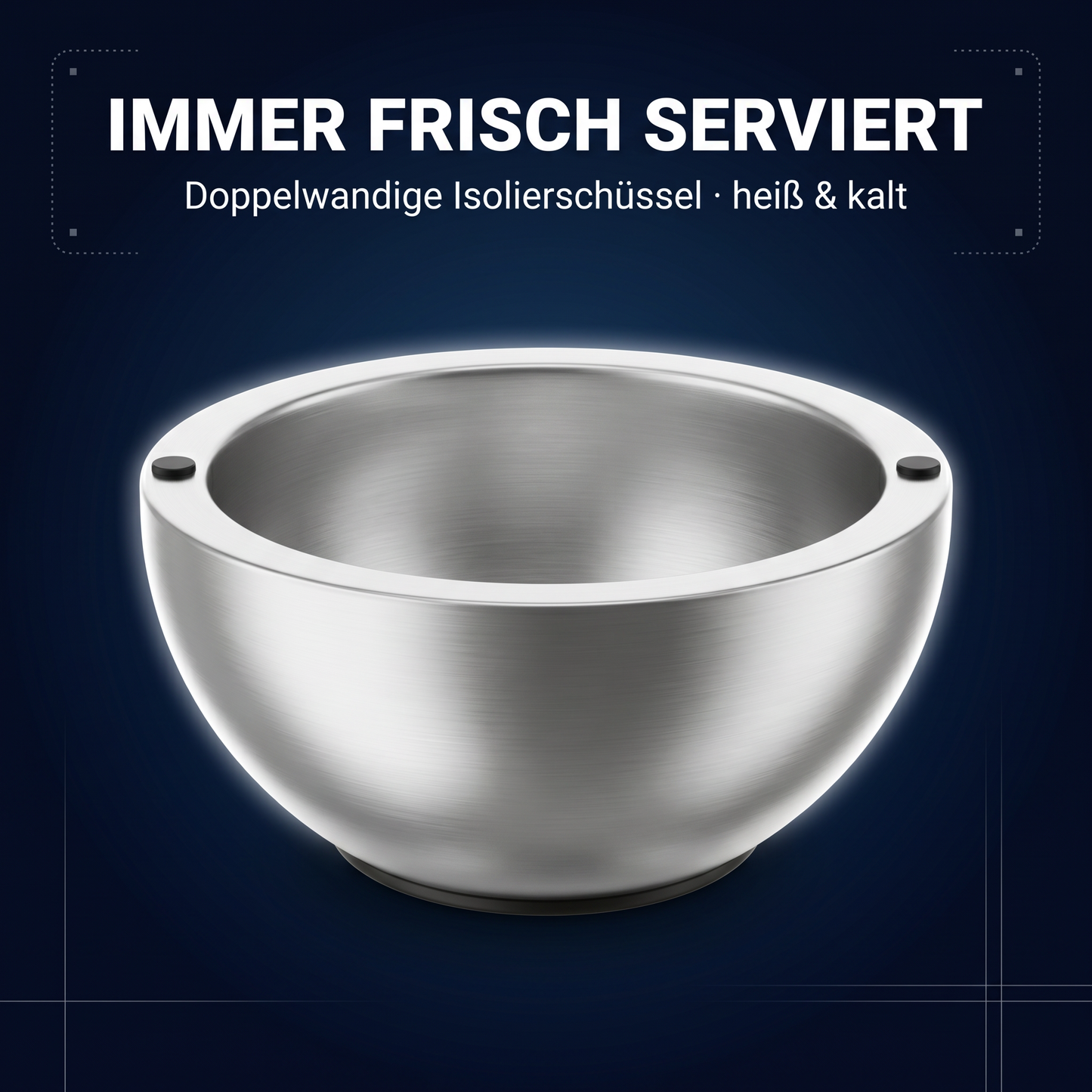 FrostBowl Edelstahl-Servierschüssel